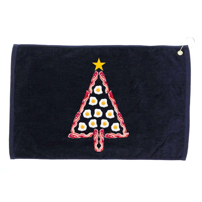 Christmas Breakfast Tree Bacon And Eggs Grommeted Golf Towel