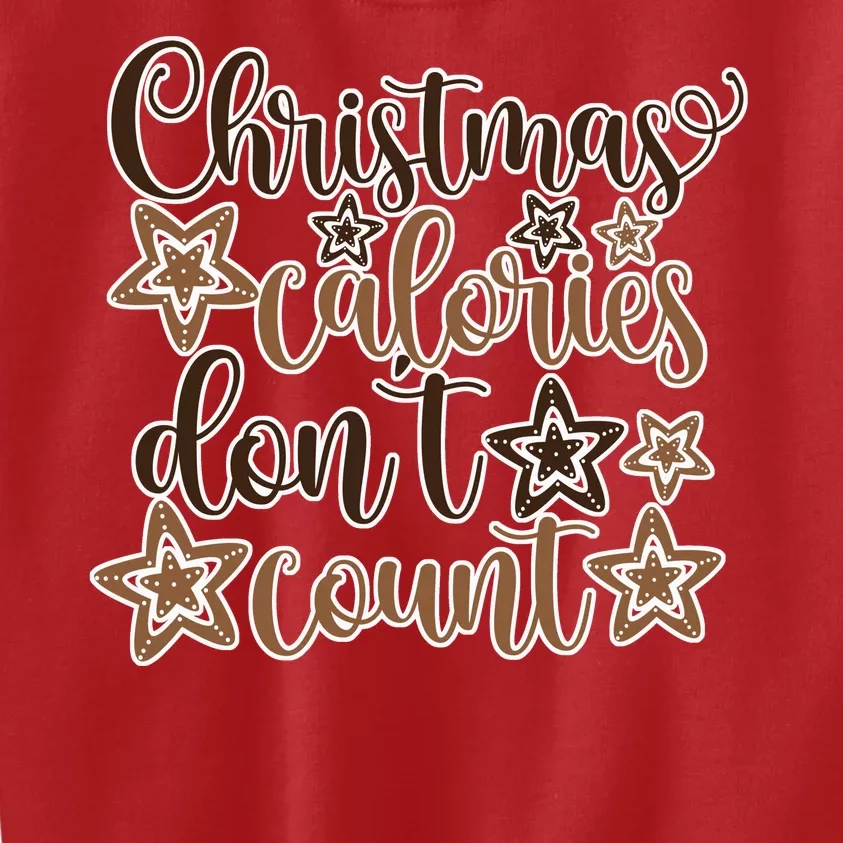 Christmas Calories Don't Count Kids Sweatshirt