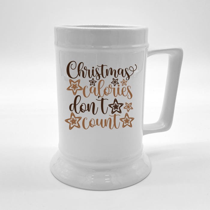 Christmas Calories Don't Count Front & Back Beer Stein