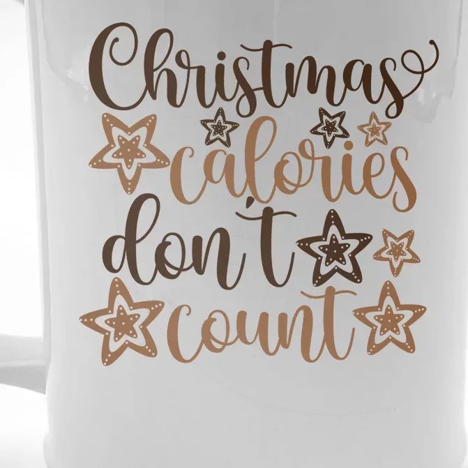 Christmas Calories Don't Count Front & Back Beer Stein