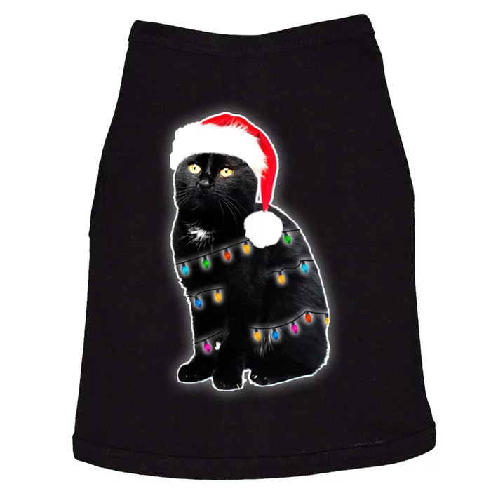 Christmas Cat Lights Doggie Tank