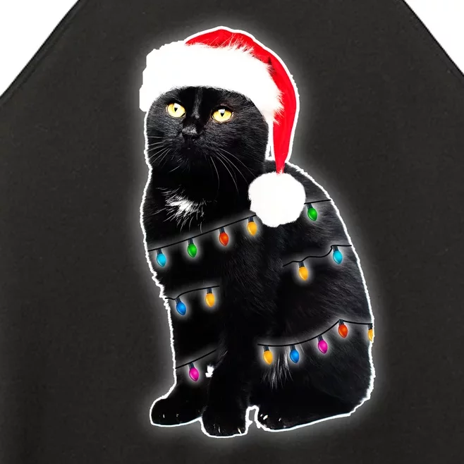 Christmas Cat Lights Women’s Perfect Tri Rocker Tank