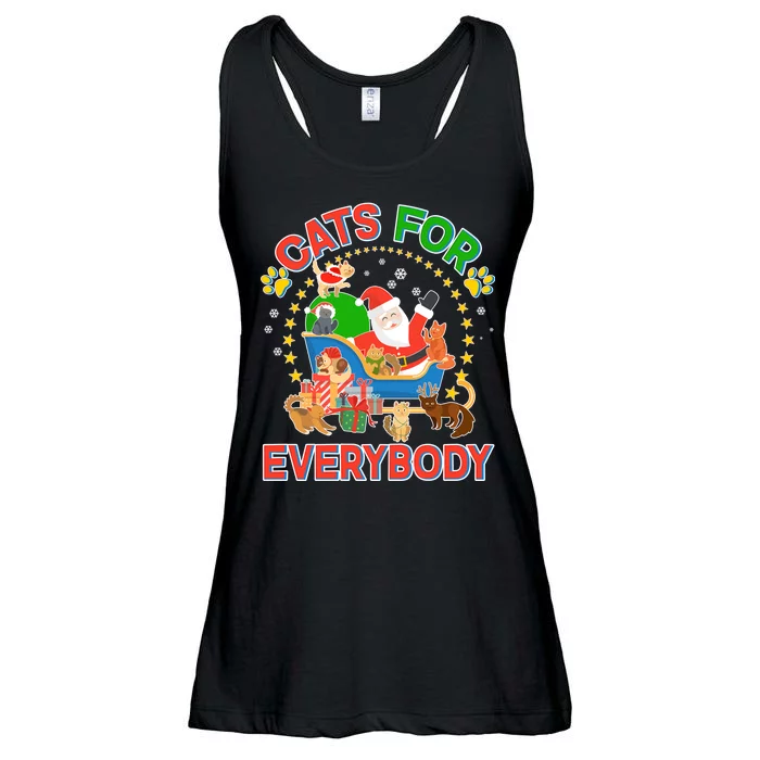 Christmas Cats For Everybody Ladies Essential Flowy Tank