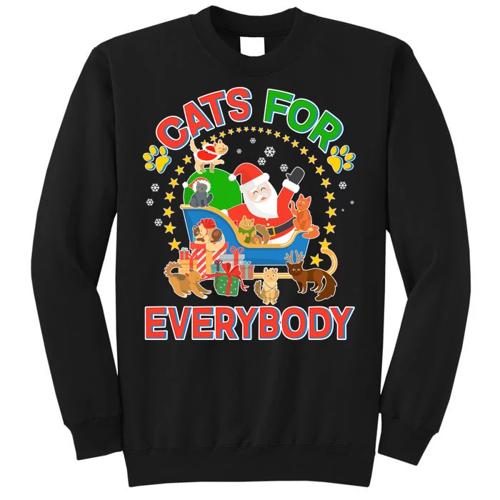 Christmas Cats For Everybody Tall Sweatshirt