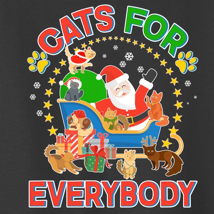 Christmas Cats For Everybody Toddler T-Shirt