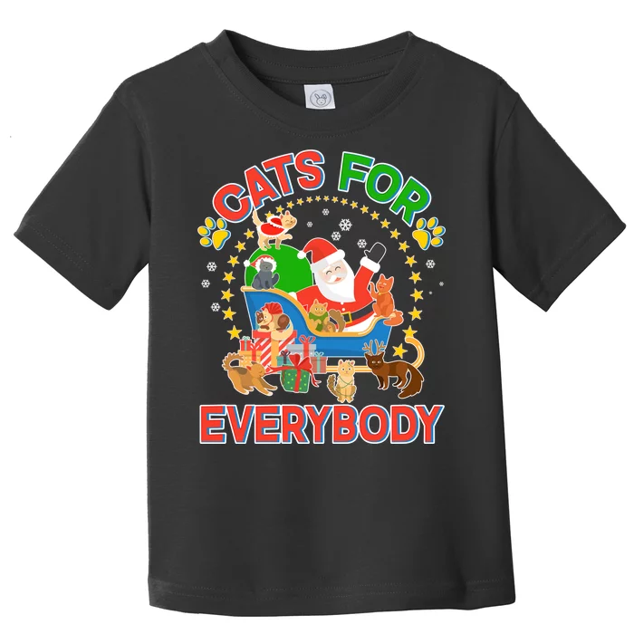 Christmas Cats For Everybody Toddler T-Shirt