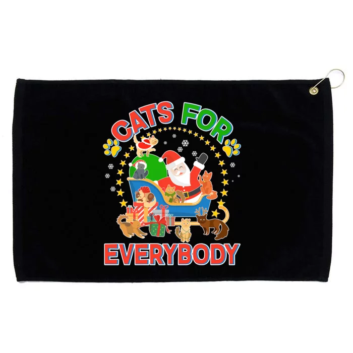 Christmas Cats For Everybody Grommeted Golf Towel