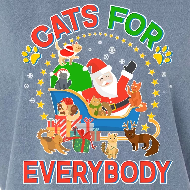 Christmas Cats For Everybody Garment-Dyed Women's Muscle Tee