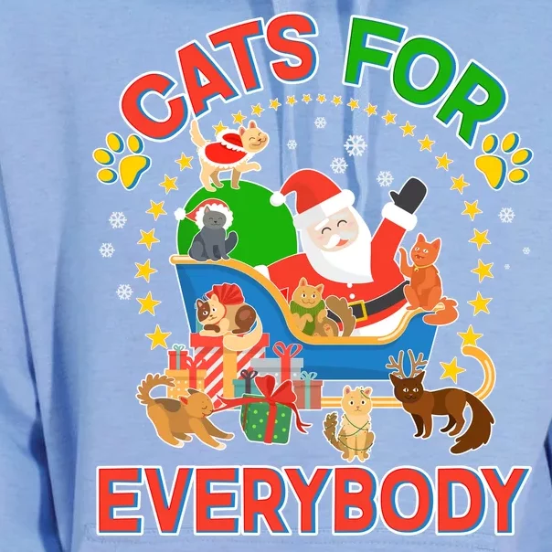 Christmas Cats For Everybody Unisex Surf Hoodie