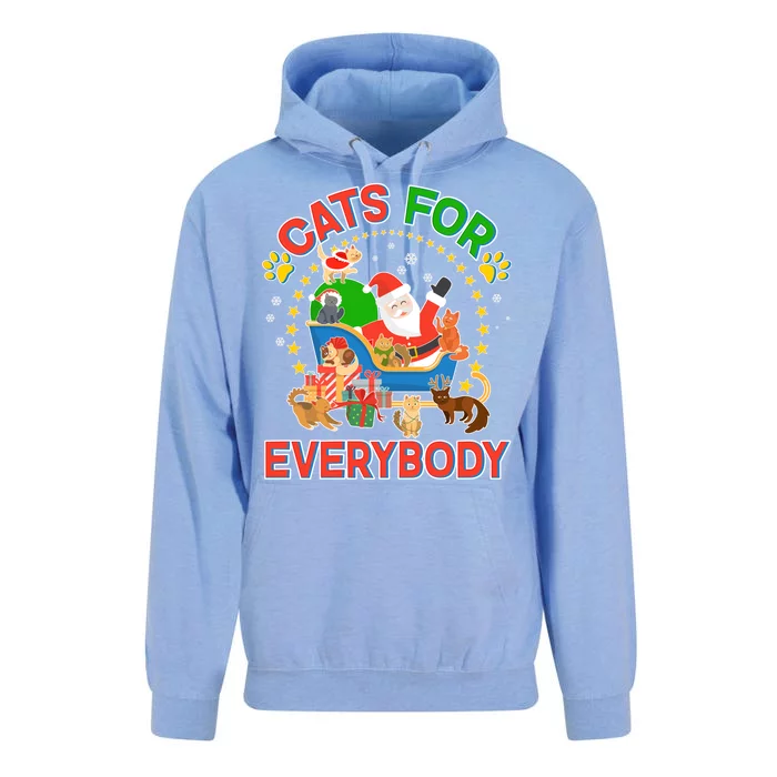 Christmas Cats For Everybody Unisex Surf Hoodie