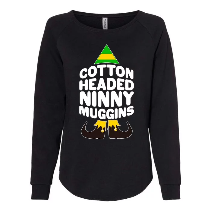 Christmas Cotton Headed Ninny Muggins Womens California Wash Sweatshirt