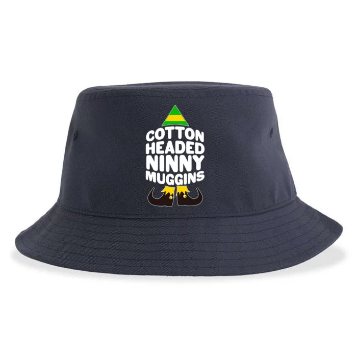 Christmas Cotton Headed Ninny Muggins Sustainable Bucket Hat