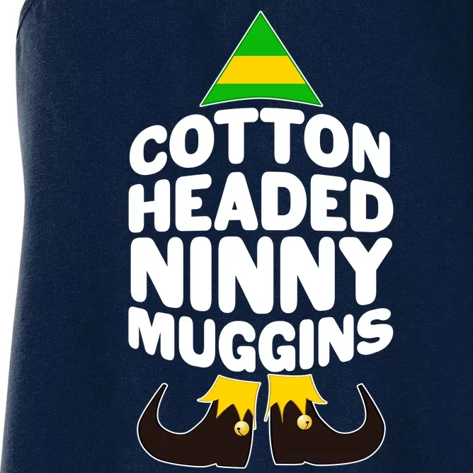 Christmas Cotton Headed Ninny Muggins Women's Racerback Tank