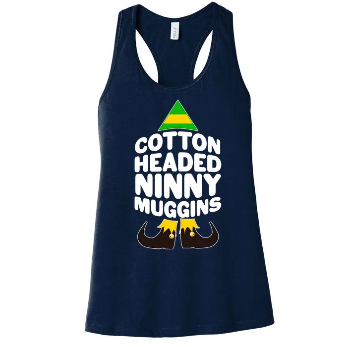 Christmas Cotton Headed Ninny Muggins Women's Racerback Tank