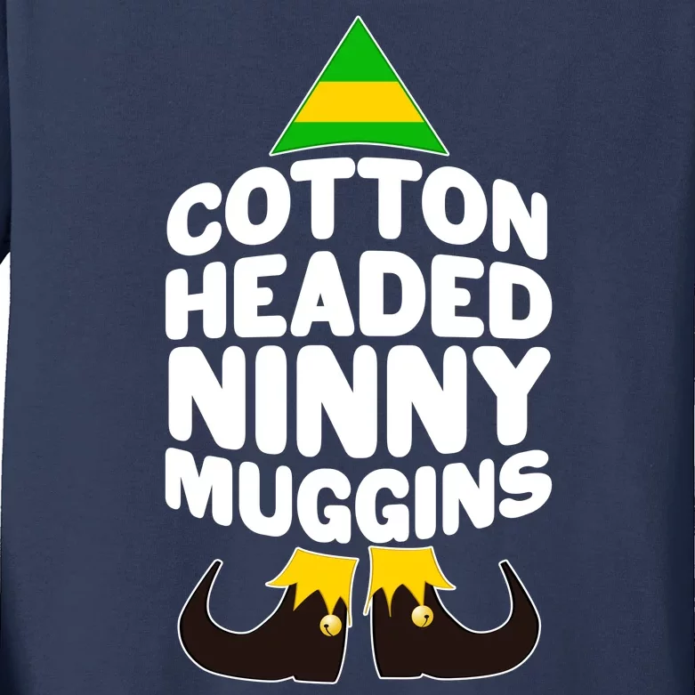 Christmas Cotton Headed Ninny Muggins Kids Long Sleeve Shirt