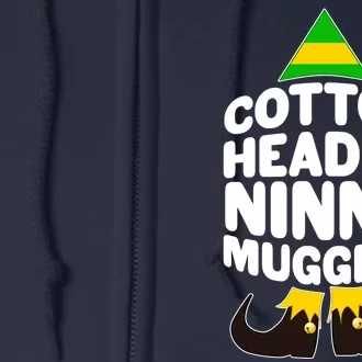 Christmas Cotton Headed Ninny Muggins Full Zip Hoodie