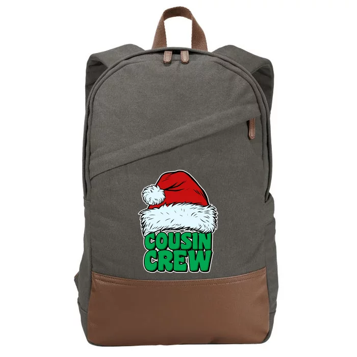 Christmas Cousin Crew Cotton Canvas Backpack