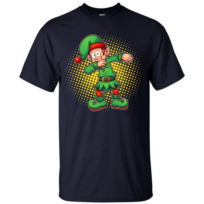 Christmas Dabbing Elf Tall T-Shirt