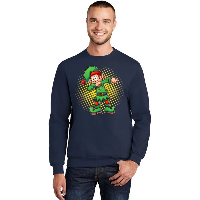 Christmas Dabbing Elf Tall Sweatshirt