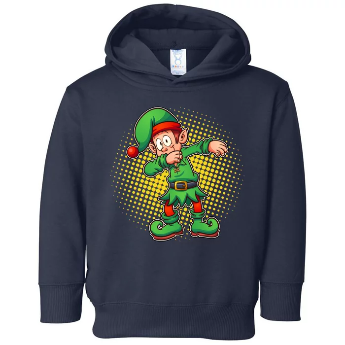 Christmas Dabbing Elf Toddler Hoodie