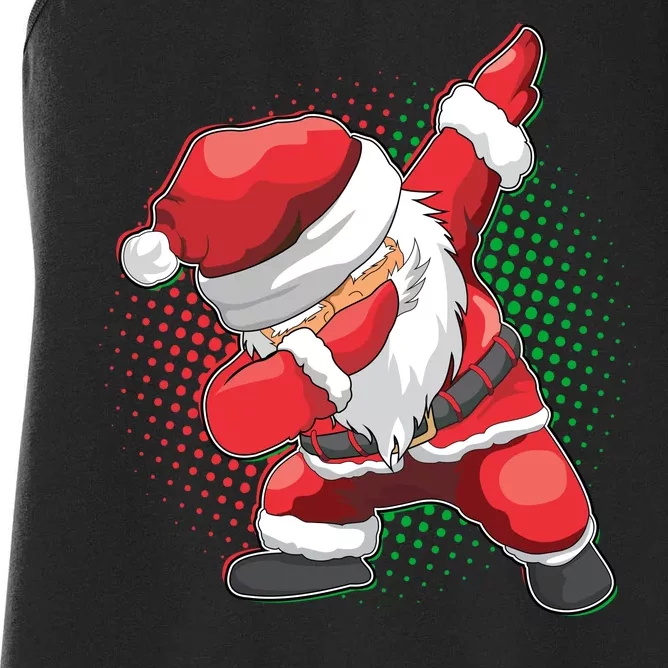 Christmas Dabbing Santa Women's Racerback Tank