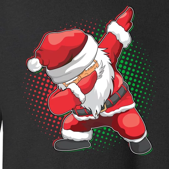 Christmas Dabbing Santa Toddler Sweatshirt