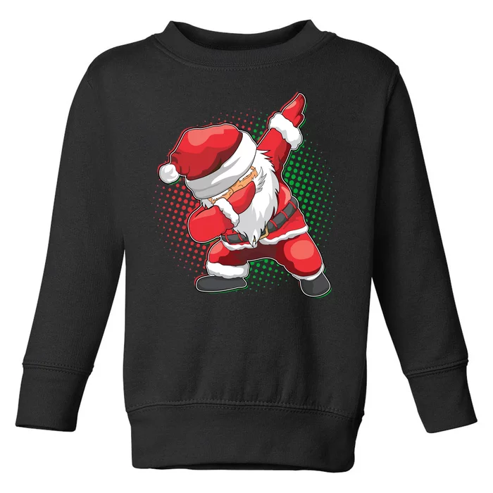 Christmas Dabbing Santa Toddler Sweatshirt