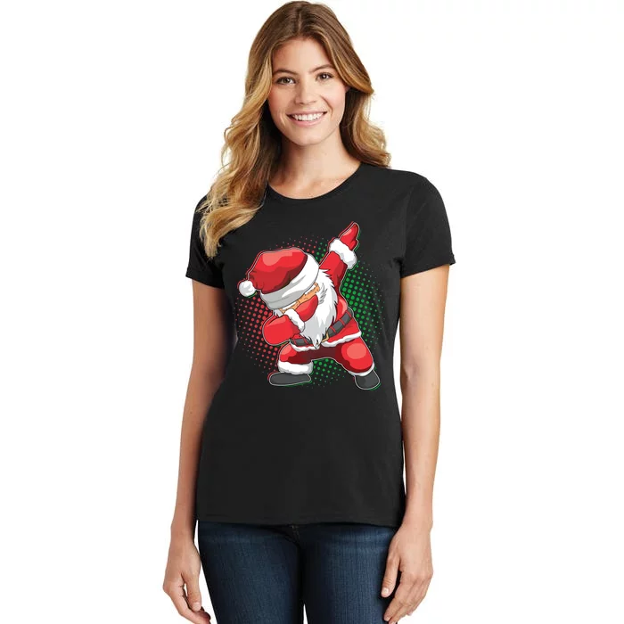 Christmas Dabbing Santa Women's T-Shirt