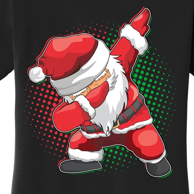 Christmas Dabbing Santa Women's T-Shirt