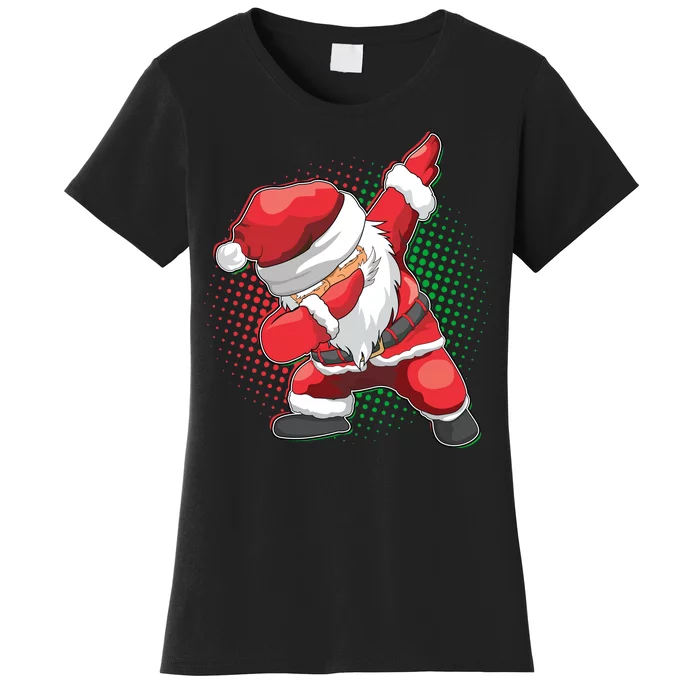 Christmas Dabbing Santa Women's T-Shirt