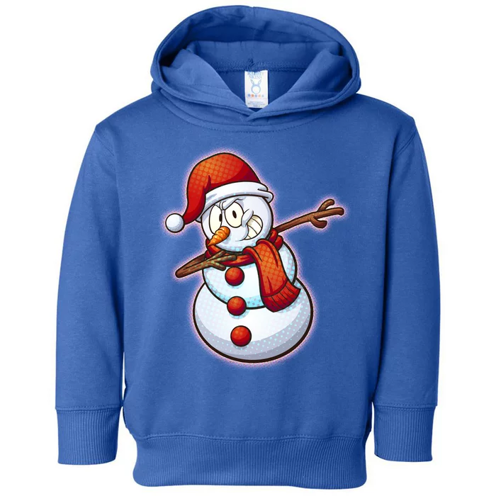 Christmas Dabbing Snowman Toddler Hoodie