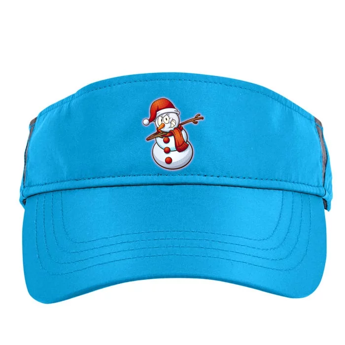 Christmas Dabbing Snowman Adult Drive Performance Visor