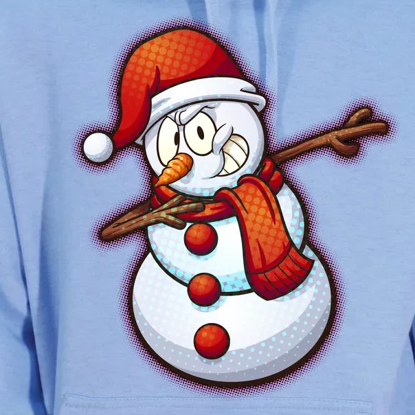 Christmas Dabbing Snowman Unisex Surf Hoodie