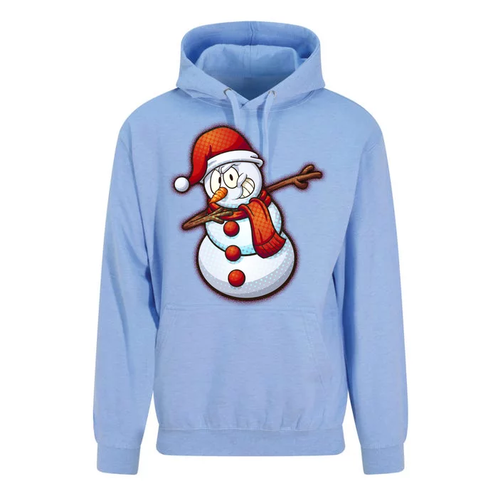 Christmas Dabbing Snowman Unisex Surf Hoodie