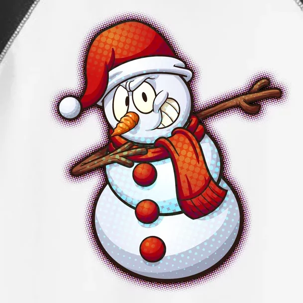 Christmas Dabbing Snowman Toddler Fine Jersey T-Shirt