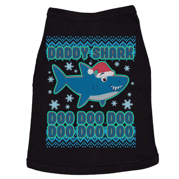 Christmas Daddy Shark Doo Doo Doo Doggie Tank