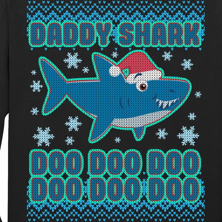 Christmas Daddy Shark Doo Doo Doo Long Sleeve Shirt