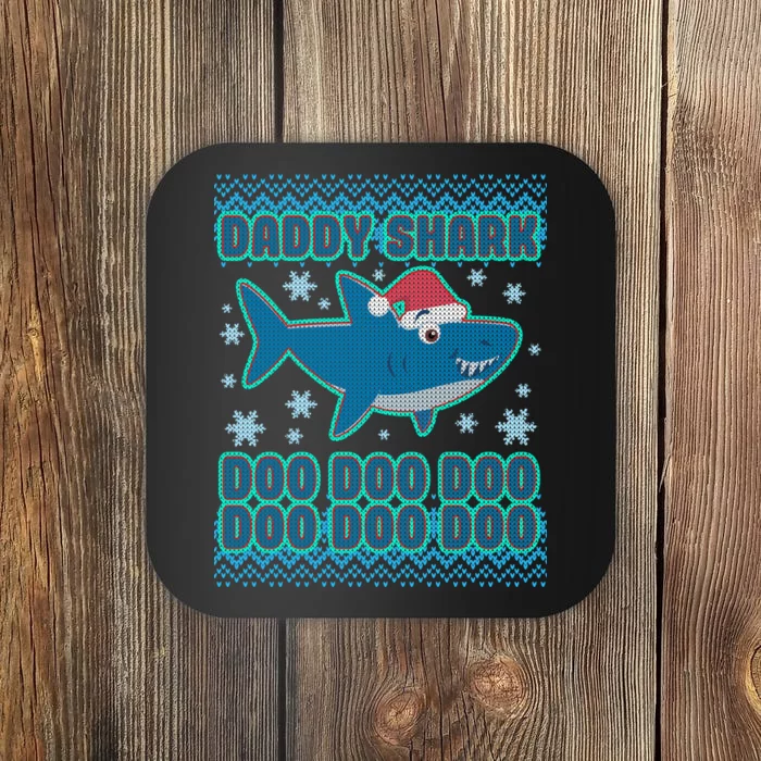 Christmas Daddy Shark Doo Doo Doo Coaster