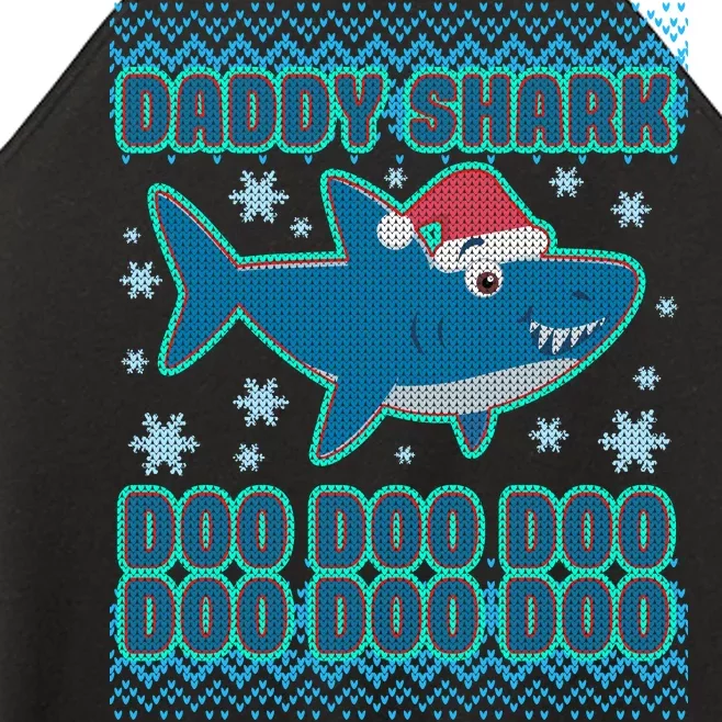 Christmas Daddy Shark Doo Doo Doo Women’s Perfect Tri Rocker Tank