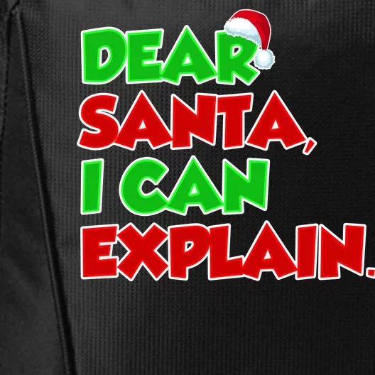 Christmas Dear Santa I Can Explain City Backpack