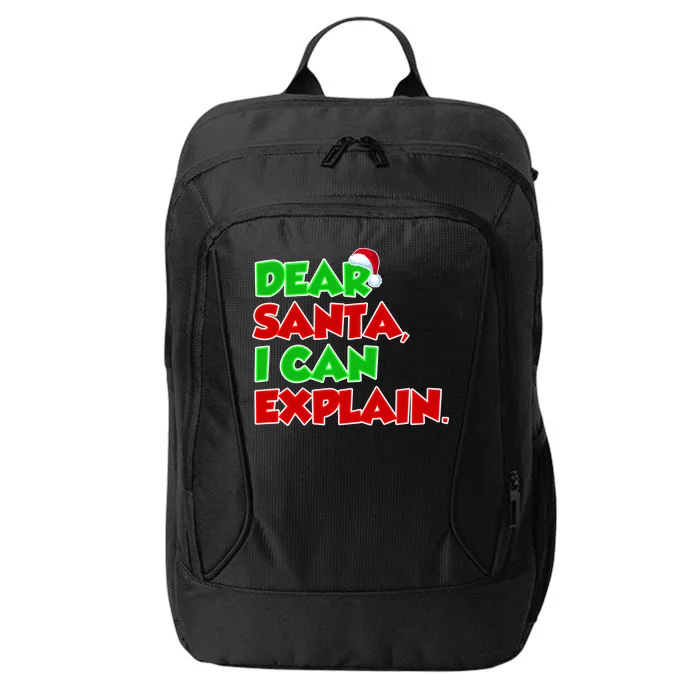 Christmas Dear Santa I Can Explain City Backpack