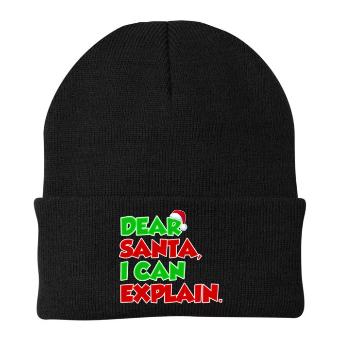 Christmas Dear Santa I Can Explain Knit Cap Winter Beanie