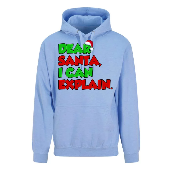 Christmas Dear Santa I Can Explain Unisex Surf Hoodie