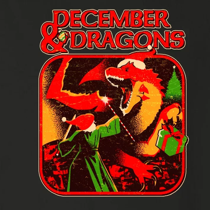 Christmas December & Dragons Toddler Long Sleeve Shirt