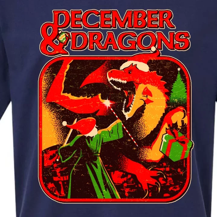 Christmas December & Dragons Sueded Cloud Jersey T-Shirt