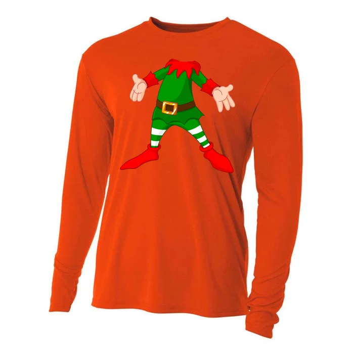 Christmas Elf Big Head Suit Cooling Performance Long Sleeve Crew