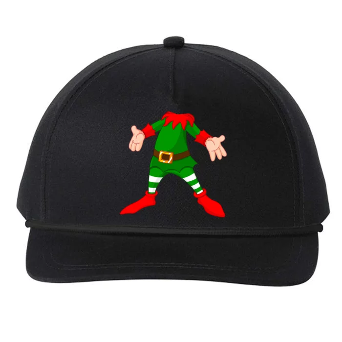 Christmas Elf Big Head Suit Snapback Five-Panel Rope Hat