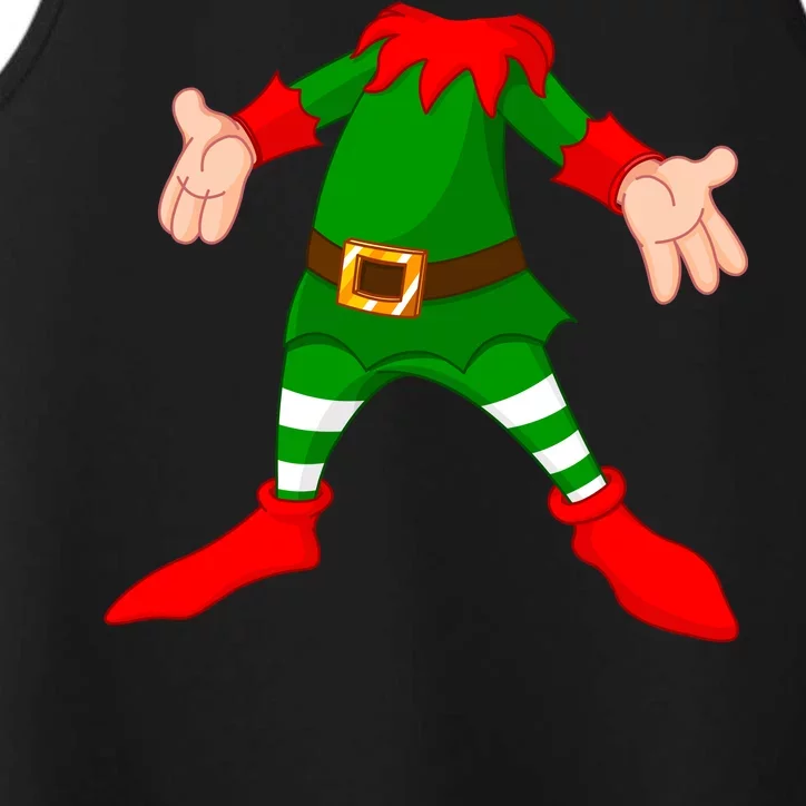 Christmas Elf Big Head Suit Performance Tank