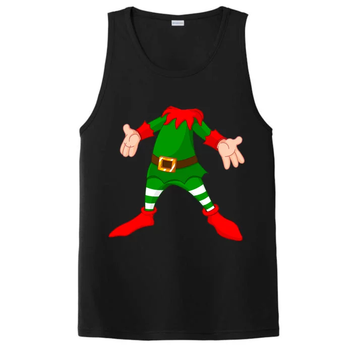 Christmas Elf Big Head Suit Performance Tank