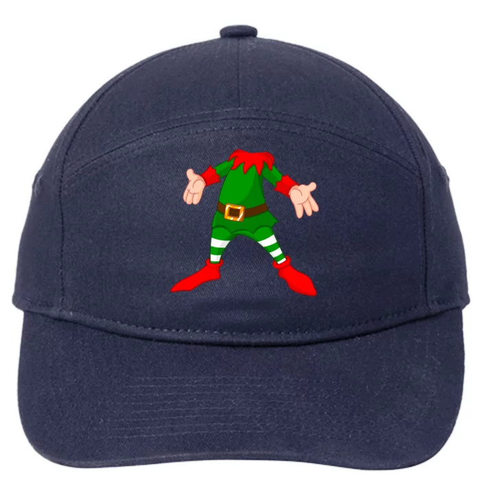 Christmas Elf Big Head Suit 7-Panel Snapback Hat